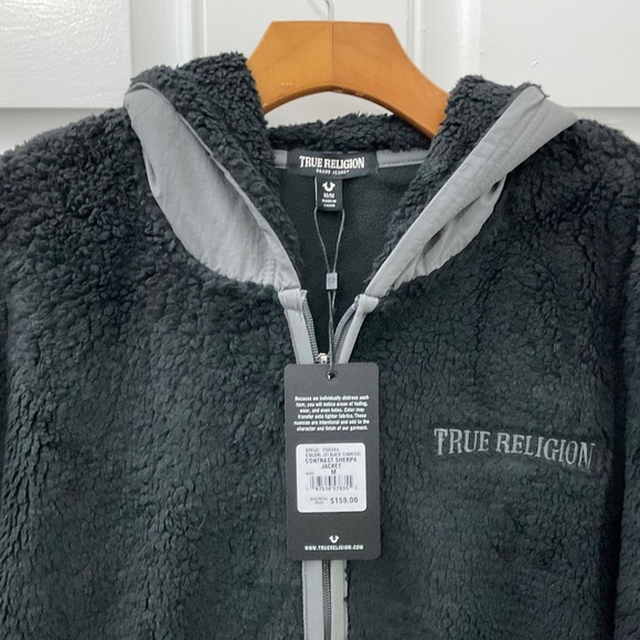 CONTTRAST SHERPA JACKET Size M. - Picture 6 of 7